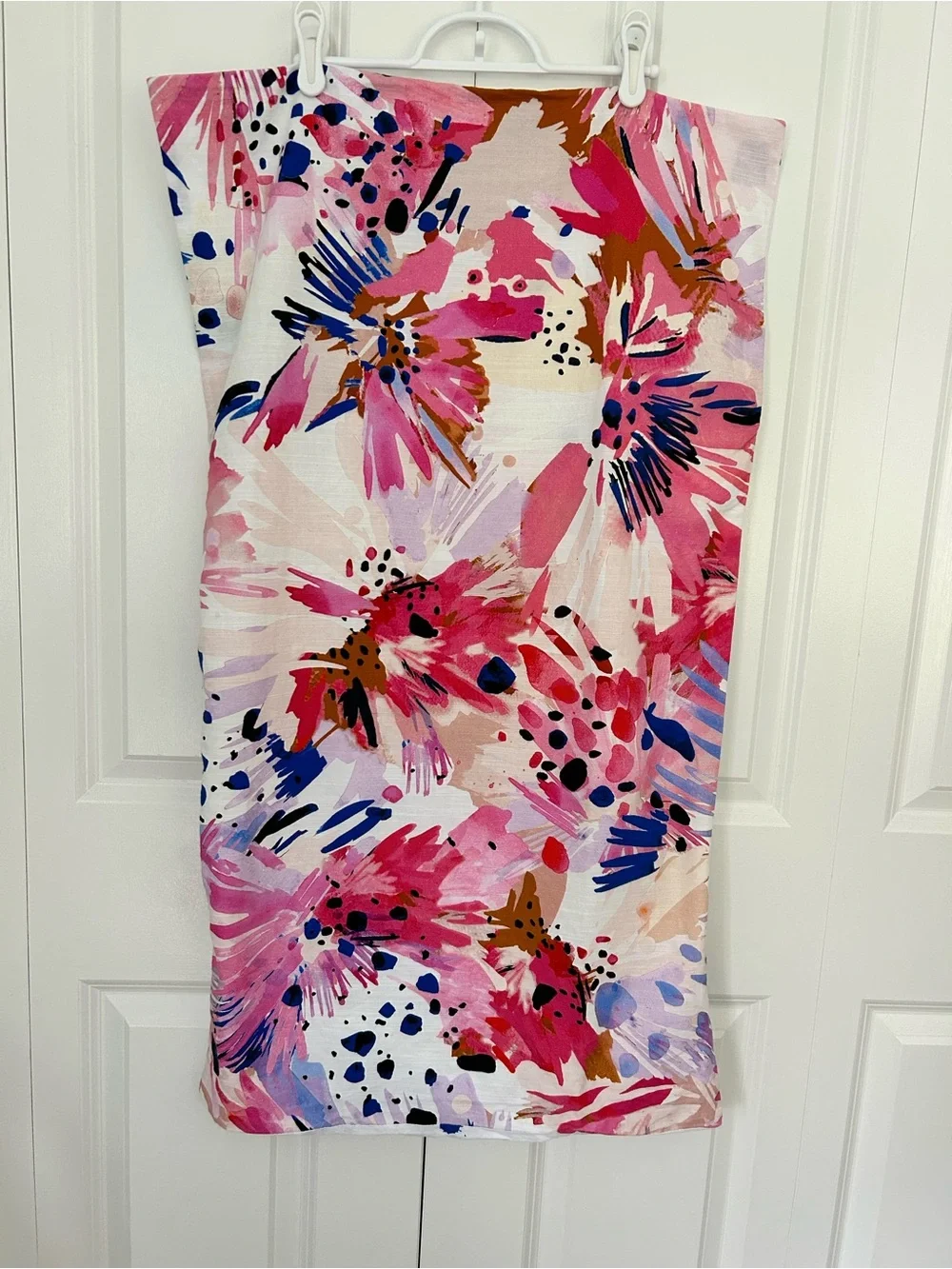 Anthropologie Lillian Farag floral pillow sham 20 x 36 inch sham cotton